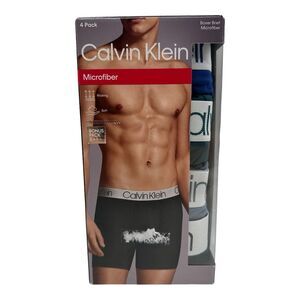 4 Pack Calvin Klein‎ Boxer Briefs MICROFIBER Underwear Limited Edition Size L